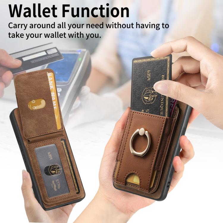 For Motorola Moto G Power 5G 2024 Retro Splitable Magnetic Stand Card Bag Leather Phone Case(Brown) - Motorola Cases by PMC TechLife | Online Shopping South Africa | PMC TechLife | Buy Now Pay Later Mobicred