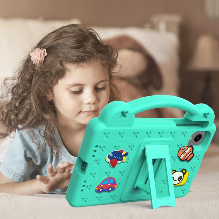 For Alldocube iPlay 60 Mini Turbo 2024 Handle Kickstand Children EVA Shockproof Tablet Case(Mint Green) - CUBE by PMC TechLife | Online Shopping South Africa | PMC TechLife | Buy Now Pay Later Mobicred