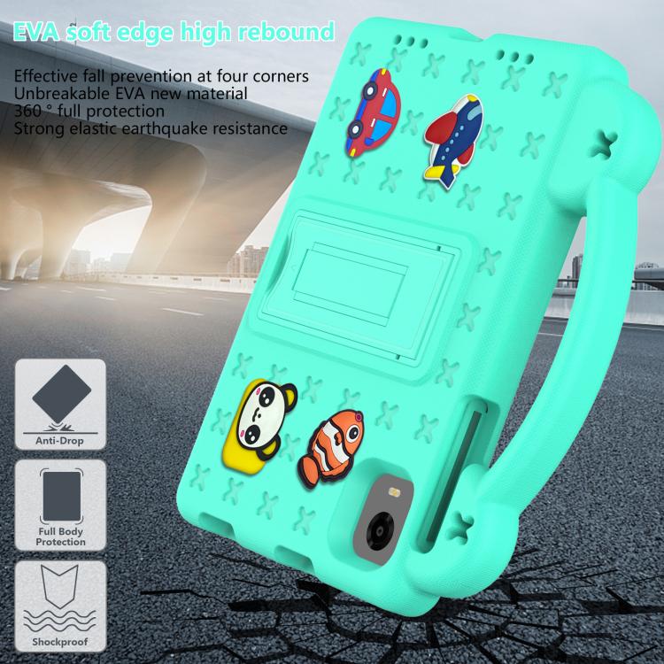 For Alldocube iPlay 60 Mini Turbo 2024 Handle Kickstand Children EVA Shockproof Tablet Case(Mint Green) - CUBE by PMC TechLife | Online Shopping South Africa | PMC TechLife | Buy Now Pay Later Mobicred