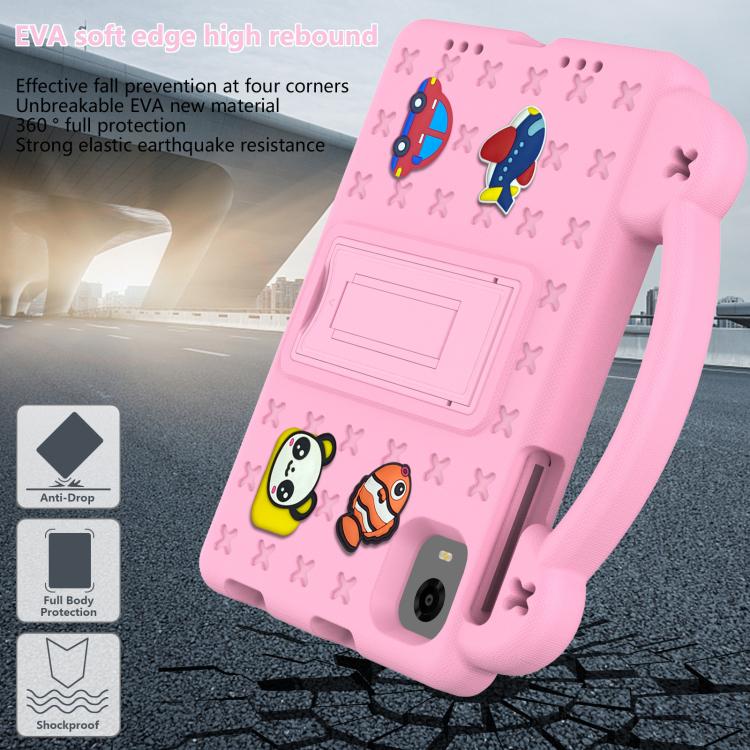 For Alldocube iPlay 50 Mini Pro 2023 8.4 Handle Kickstand Children EVA Shockproof Tablet Case(Pink) - CUBE by PMC TechLife | Online Shopping South Africa | PMC TechLife | Buy Now Pay Later Mobicred