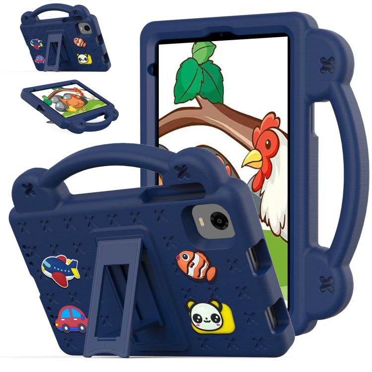 For Alldocube iPlay 50 Mini Pro 2023 8.4 Handle Kickstand Children EVA Shockproof Tablet Case(Navy Blue) - CUBE by PMC TechLife | Online Shopping South Africa | PMC TechLife | Buy Now Pay Later Mobicred