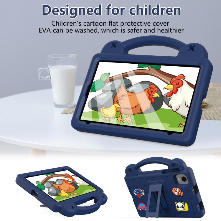 For Alldocube iPlay 50 Mini Pro 2023 8.4 Handle Kickstand Children EVA Shockproof Tablet Case(Navy Blue) - CUBE by PMC TechLife | Online Shopping South Africa | PMC TechLife | Buy Now Pay Later Mobicred