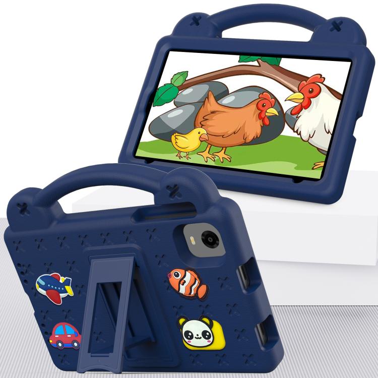 For Alldocube iPlay 50 Mini Pro 2023 8.4 Handle Kickstand Children EVA Shockproof Tablet Case(Navy Blue) - CUBE by PMC TechLife | Online Shopping South Africa | PMC TechLife | Buy Now Pay Later Mobicred
