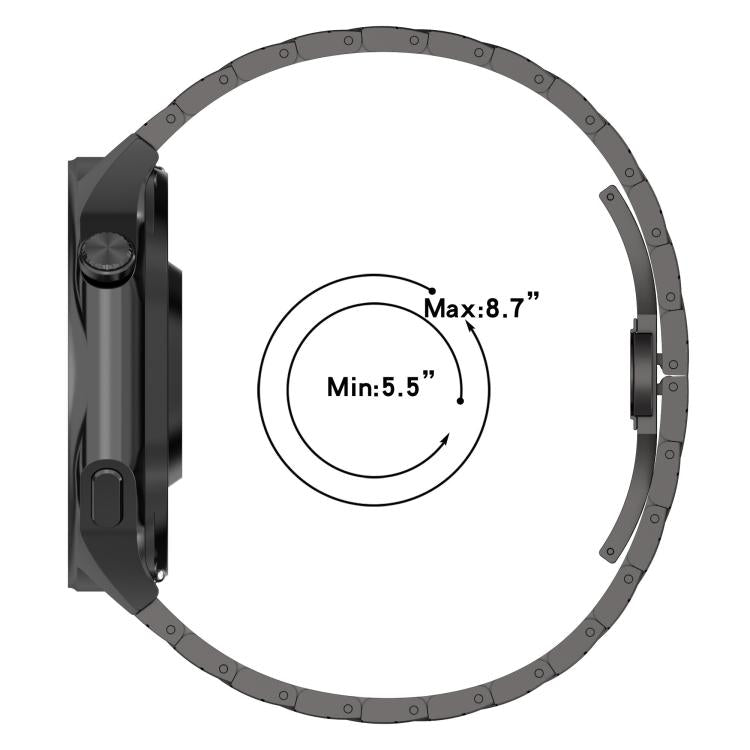 For OPPO Watch X2 Twill Texture Stainless Steel Metal Watch Band(Silver) - free shipping - PMC TechLife - Order now!