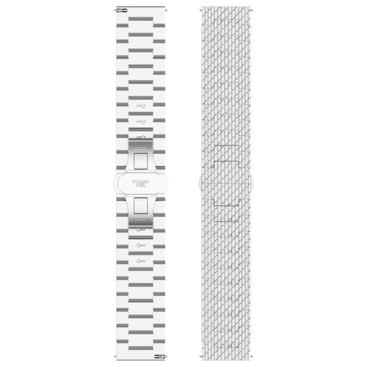 For OPPO Watch X2 Twill Texture Stainless Steel Metal Watch Band(Silver) - free shipping - PMC TechLife - Order now!