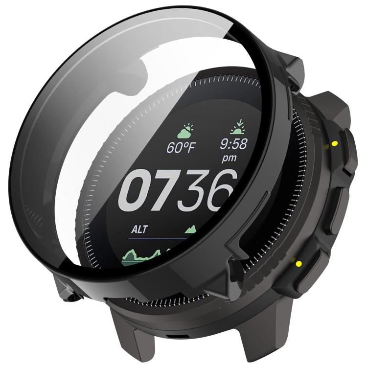 For Suunto Vertical Tempered Film Integrated PC Watch Protective Case(Black) - Watch Case by PMC TechLife | Online Shopping South Africa | PMC TechLife | Buy Now Pay Later Mobicred