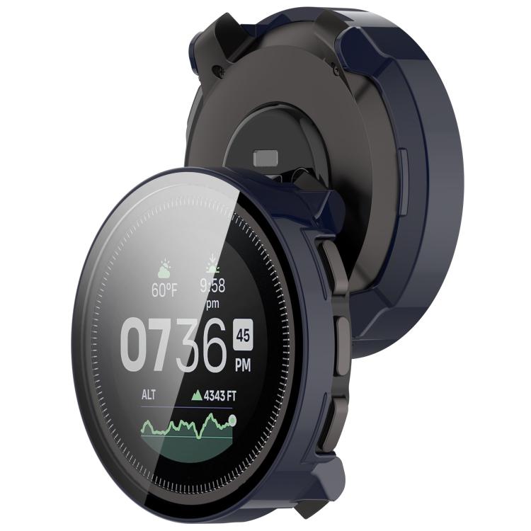 For Suunto Vertical Tempered Film Integrated PC Watch Protective Case(Ink Blue) - Watch Case by PMC TechLife | Online Shopping South Africa | PMC TechLife | Buy Now Pay Later Mobicred
