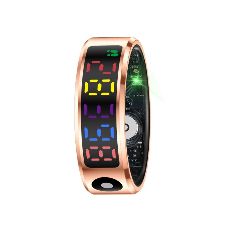 R12 SIZE 8 Smart Ring, Support Heart Rate / Blood Oxygen / Sleep / Multiple Sports Modes(Gold) - free shipping - PMC TechLife - Order now!