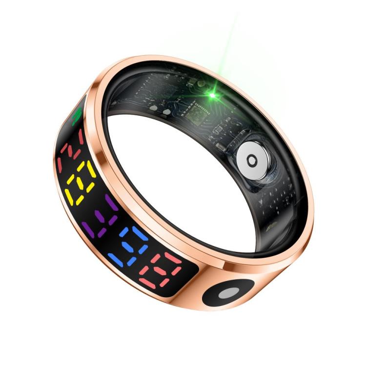 R12 SIZE 8 Smart Ring, Support Heart Rate / Blood Oxygen / Sleep / Multiple Sports Modes(Gold) - free shipping - PMC TechLife - Order now!
