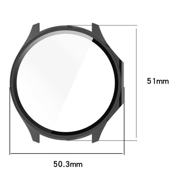 For OPPO Watch X2 Tempered Film Integrated PC Watch Protective Case(Ivory White) - Watch Case by PMC TechLife | Online Shopping South Africa | PMC TechLife | Buy Now Pay Later Mobicred