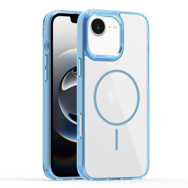 For iPhone 16e Star Shield Thin Circle MagSafe Phone Case(Light Blue) - iPhone 16e Cases by PMC TechLife | Online Shopping South Africa | PMC TechLife | Buy Now Pay Later Mobicred