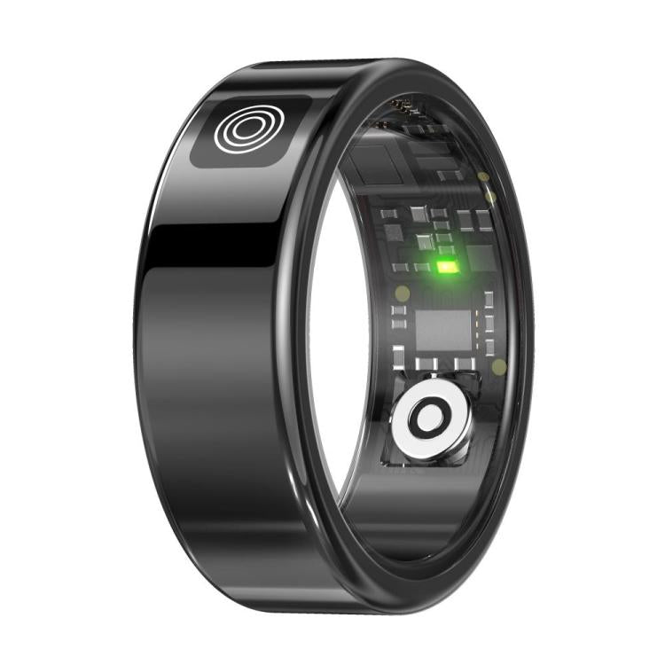 SR08 SIZE 8 Smart Ring, Support Hand Gestures Control / Health Monitoring / Multiple Sports Modes(Black) - free shipping - PMc TechLife - Order now!