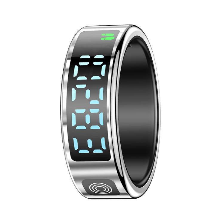 SR08 SIZE 11 Smart Ring, Support Hand Gestures Control / Health Monitoring / Multiple Sports Modes(Silver) - free shipping - PMc TechLife - Order now!