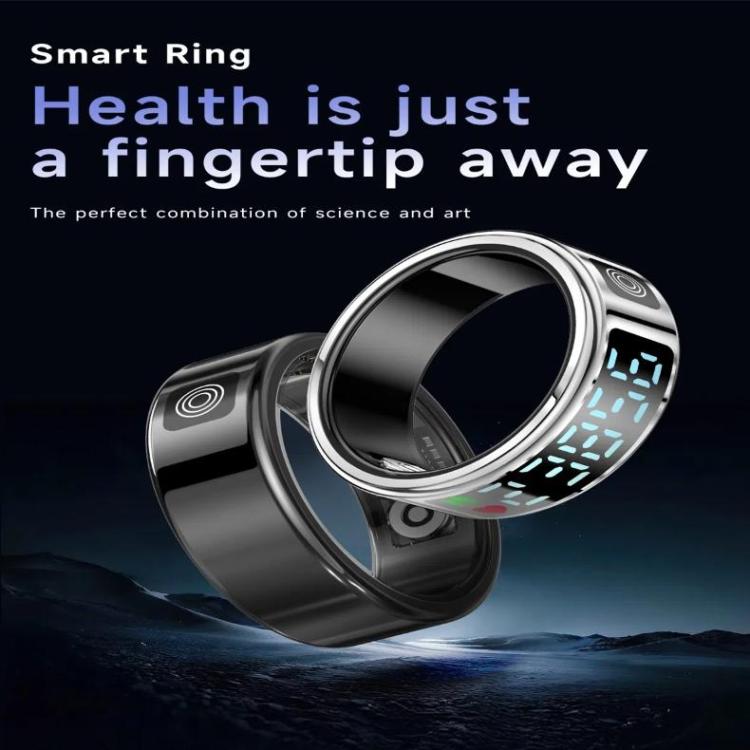 SR08 SIZE 11 Smart Ring, Support Hand Gestures Control / Health Monitoring / Multiple Sports Modes(Silver) - free shipping - PMc TechLife - Order now!