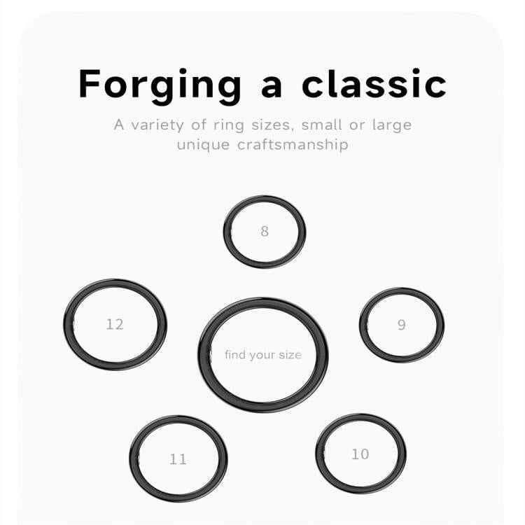 SR08 SIZE 11 Smart Ring, Support Hand Gestures Control / Health Monitoring / Multiple Sports Modes(Black) - free shipping - PMc TechLife - Order now!