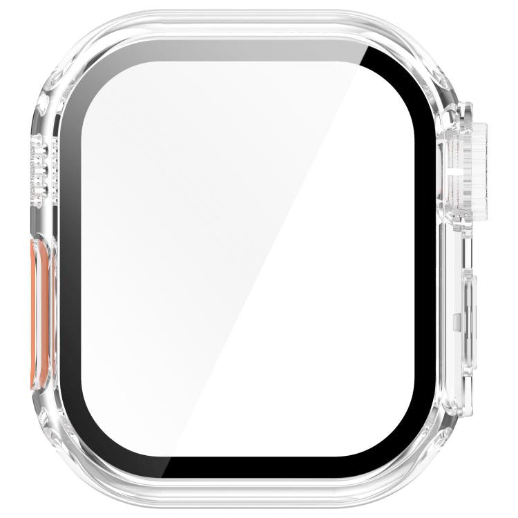 For Apple Watch Series 6/5/4/SE/SE2 40mm Change to Ultra 49mm Tempered Film Integrated PC Button Watch Case(Transparent Color) - Watch Cases by PMC TechLife | Online Shopping South Africa | PMC TechLife | Buy Now Pay Later Mobicred