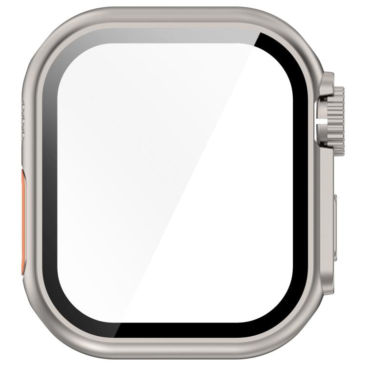 For Apple Watch Series 6/5/4/SE/SE2 40mm Change to Ultra 49mm Tempered Film Integrated PC Button Watch Case(Starlight) - Watch Cases by PMC TechLife | Online Shopping South Africa | PMC TechLife | Buy Now Pay Later Mobicred