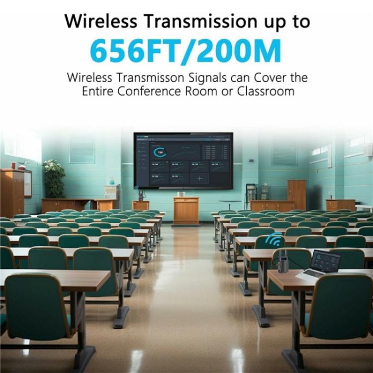 VRRIIS 097 4K HD Video HDMI Wireless Extender Kit Audio Video Wireless Transmitter Receiver, Plug:UK Plug - Adapter by PMc TechLife | Online Shopping South Africa | PMc TechLife | Buy Now Pay Later Mobicred