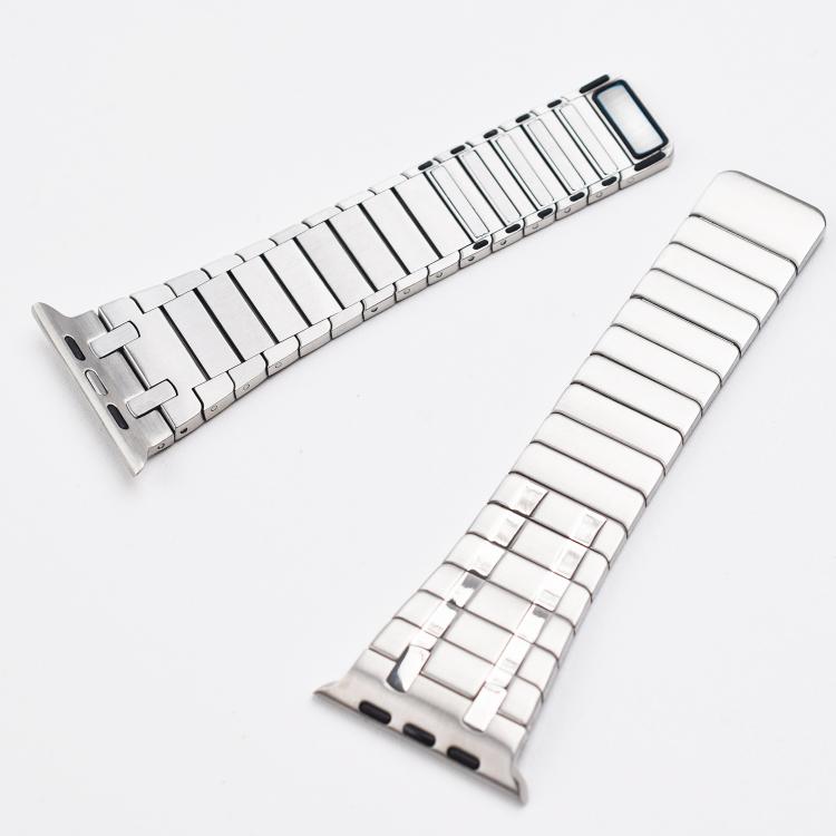 For Apple Watch 46mm / 49mm / 45mm / 44mm One Bead Magnetic Milan Stainless Steel Watch Band(Black) - Watch Bands by PMC TechLife | Online Shopping South Africa | PMC TechLife | Buy Now Pay Later Mobicred
