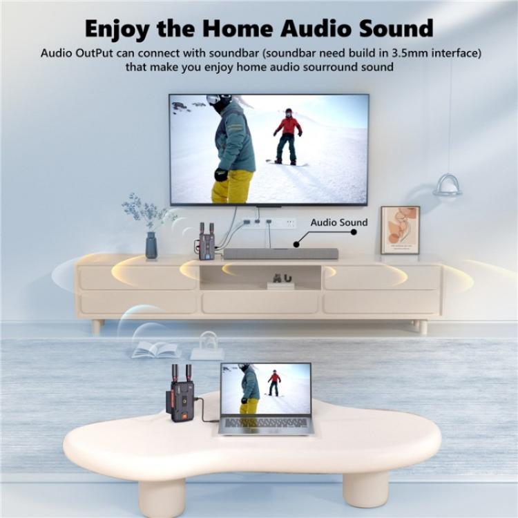 VRRIIS 097PRO Outdoor Live Streaming Audio Video Wireless Transmitter Receiver 4K HD Extender, Plug:AU Plug - Adapter by PMc TechLife | Online Shopping South Africa | PMc TechLife | Buy Now Pay Later Mobicred