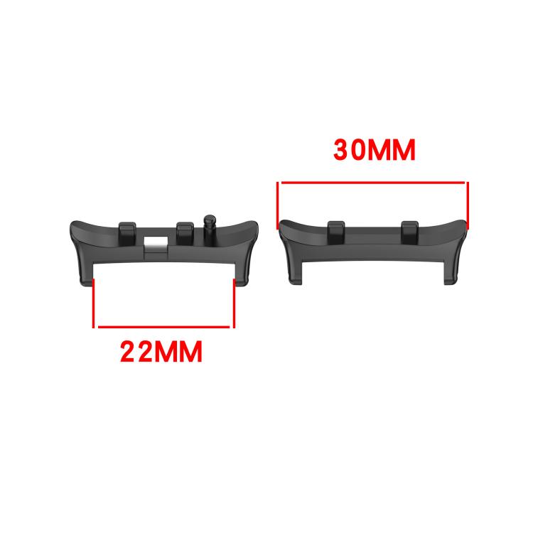 For Huawei Watch D2 1 Pair Metal Head Watch Band Connector(Black) - free shipping - PMc TechLife - Order now!
