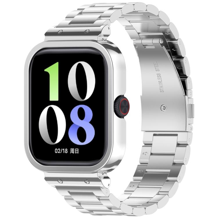 For vivo Watch GT Watch Frame Integrated Three Beads Stainless Steel Watch Band(Silver) - free shipping - PMC TechLife - Order now!