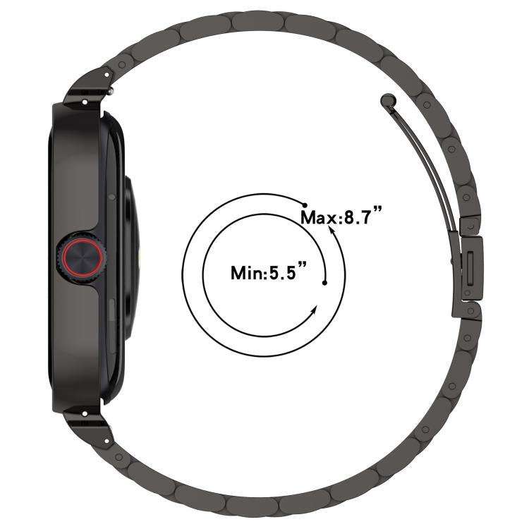 For vivo Watch GT Watch Frame Integrated Three Beads Stainless Steel Watch Band(Silver) - free shipping - PMC TechLife - Order now!