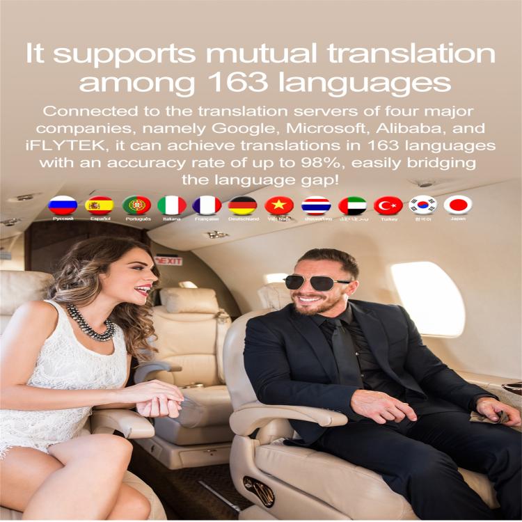 W100C Smart Glasses, Support AI Conversation / AI Intelligent Translation / Bluetooth Call(Black) - free shipping - PMC TechLife - Order now!