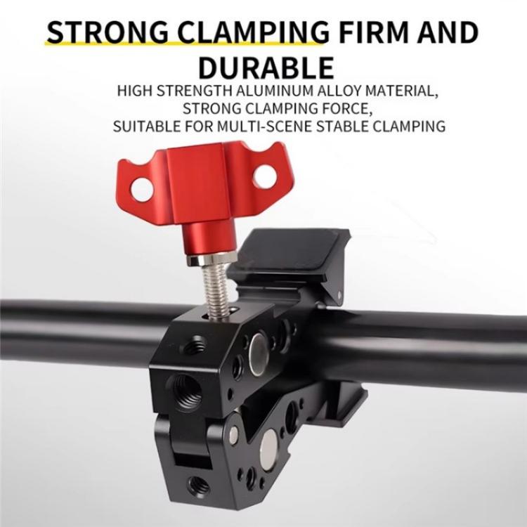 F084 Metal Hot Shoe Mount Multi-Function Crab Clamp Universal Photography Light Stand Clamp - free shipping - PMC TechLife - Order now!