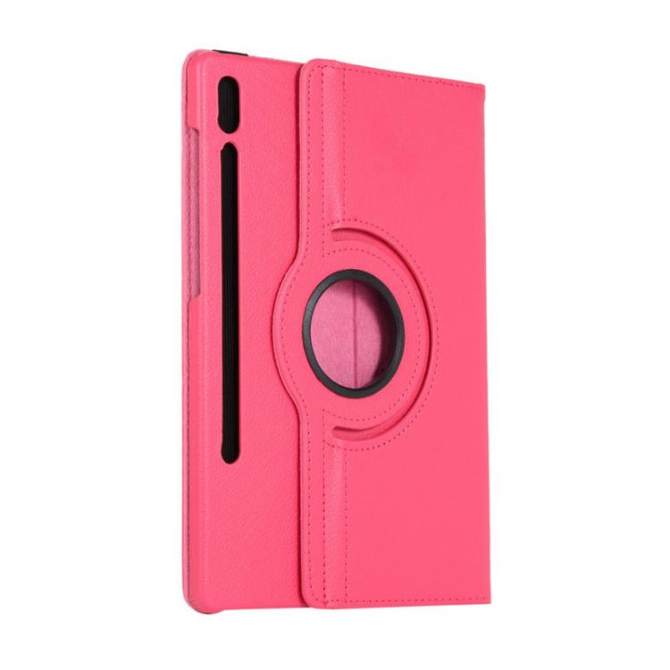 For Samsung Galaxy Tab S10+ / S9 FE+ / S9+ ENKAY 360 Degree Rotation Litchi Leather Smart Tablet Case(Rose Red) - free shipping - PMc TechLife - Order now!