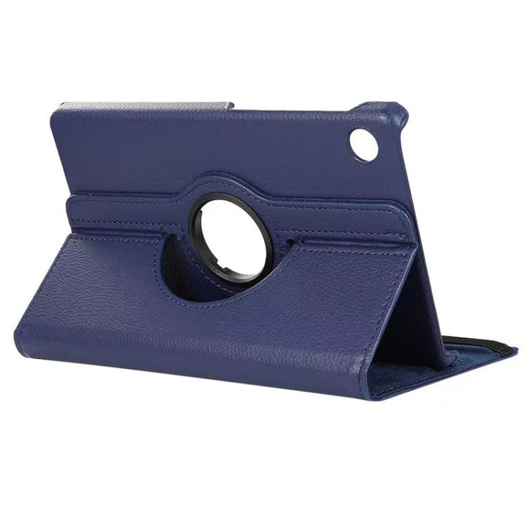 For Samsung Galaxy Tab A9+ 11.0 ENKAY 360 Degree Rotation Litchi Leather Smart Tablet Case(Dark Blue) - free shipping - PMc TechLife - Order now!