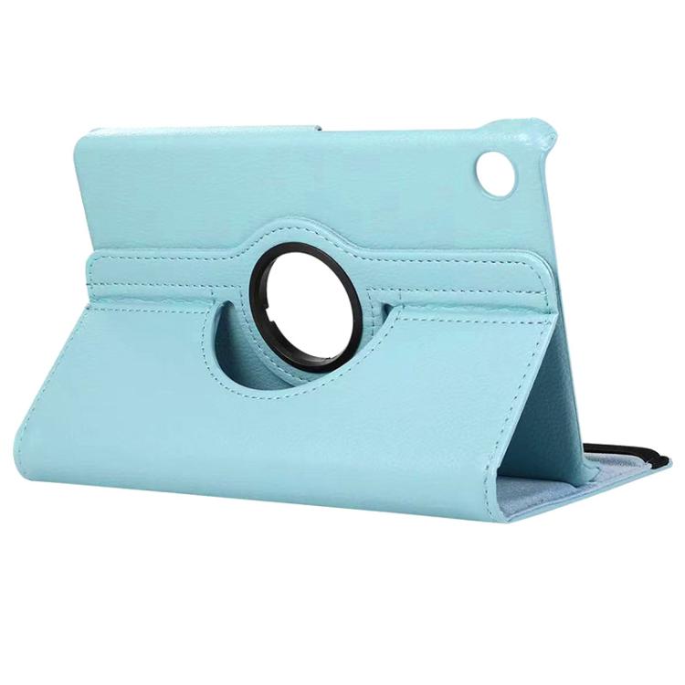 For Samsung Galaxy Tab A9+ 11.0 ENKAY 360 Degree Rotation Litchi Leather Smart Tablet Case(Light Blue) - free shipping - PMc TechLife - Order now!