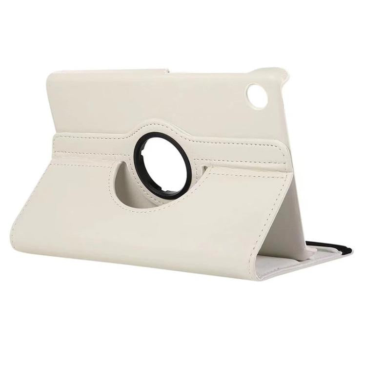 For Samsung Galaxy Tab A9 8.7 ENKAY 360 Degree Rotation Litchi Leather Smart Tablet Case(White) - free shipping - PMc TechLife - Order now!