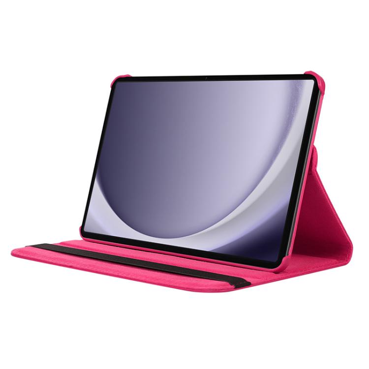 For Samsung Galaxy Tab A9 8.7 ENKAY 360 Degree Rotation Litchi Leather Smart Tablet Case(Dark Purple) - free shipping - PMc TechLife - Order now!