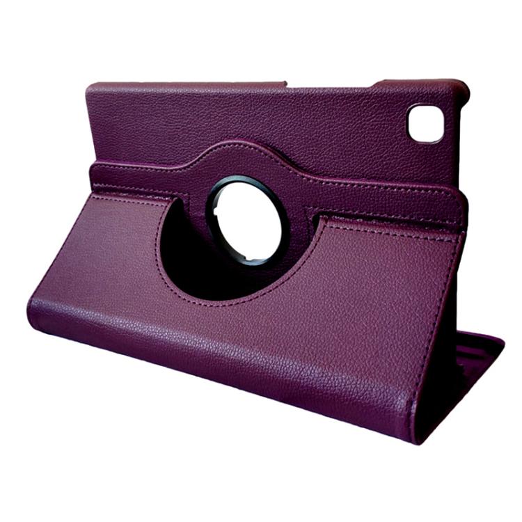 For Samsung Galaxy Tab A7 Lite 8.7 ENKAY 360 Degree Rotation Litchi Leather Smart Tablet Case(Dark Purple) - free shipping - PMc TechLife - Order now!