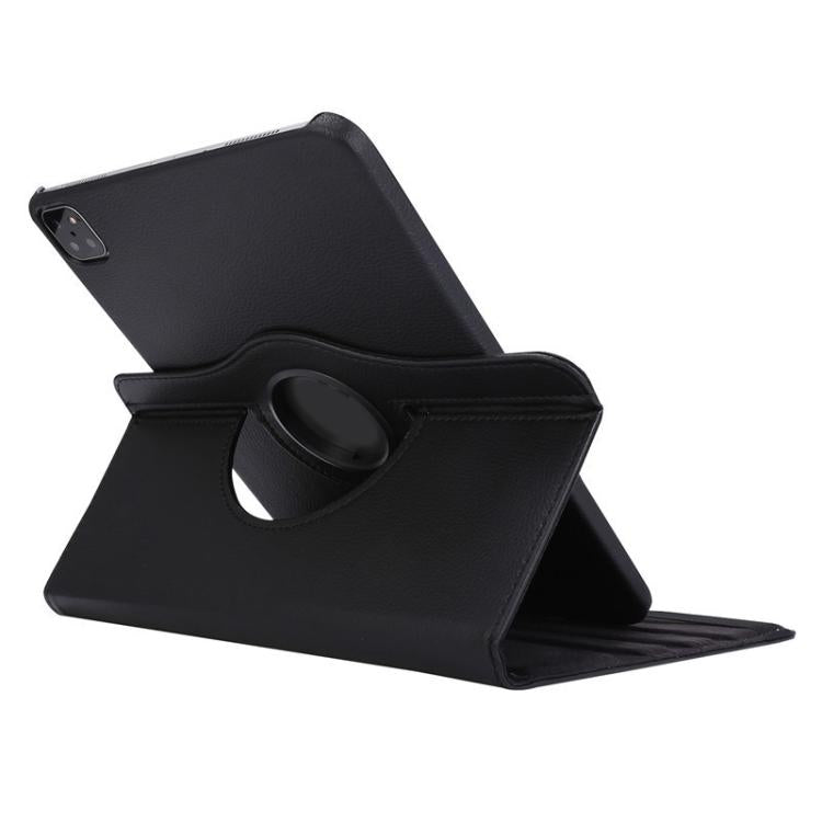 For iPad Pro 12.9 / Air 13 2025 / 2024 ENKAY 360 Degree Rotation Litchi Leather Smart Tablet Case(Black) - free shipping - PMc TechLife - Order now!