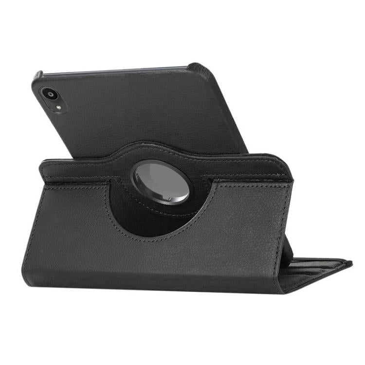 For iPad mini 2024 / mini 6 ENKAY 360 Degree Rotation Litchi Leather Smart Tablet Case(Dark Blue) - free shipping - PMc TechLife - Order now!