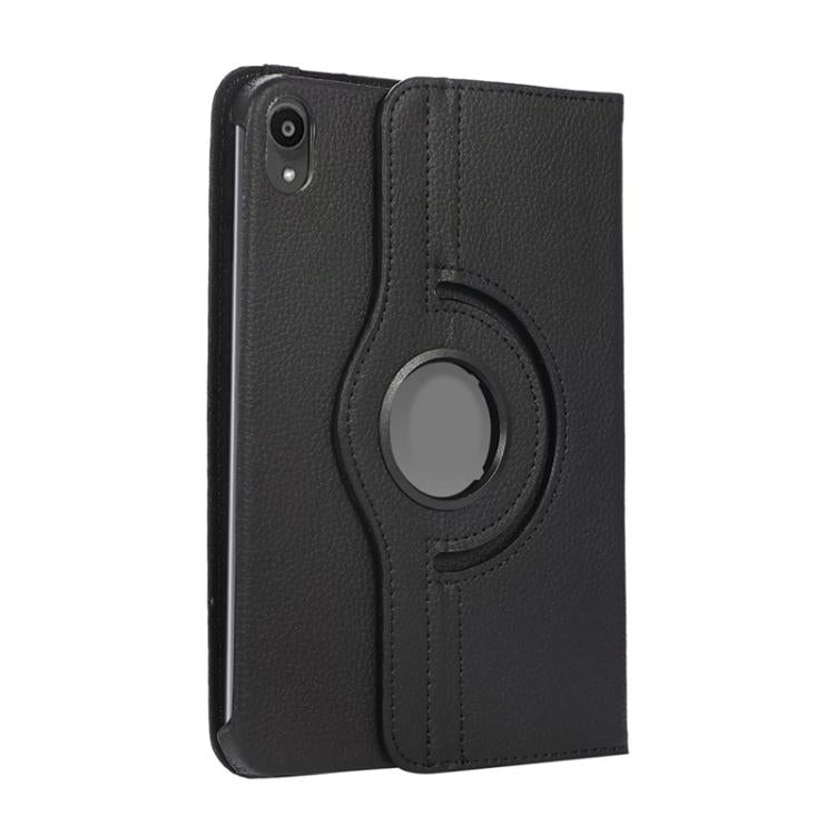 For iPad mini 2024 / mini 6 ENKAY 360 Degree Rotation Litchi Leather Smart Tablet Case(Rose Red) - free shipping - PMc TechLife - Order now!