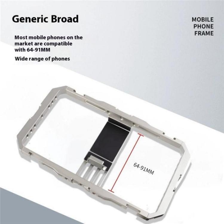 C072 Aluminum Alloy Handheld Smartphone Cage Rig Photography Stabilizer Dual Handle Frame - free shipping - PMC TechLife - Order now!