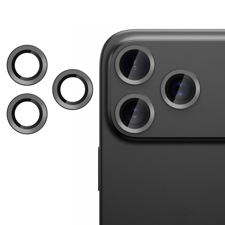 For iPhone 17 Pro Max Kalebol No Flicker Ultra-Thin Individual Camera Lens Tempered Glass Film(Black) - iPhone 17 Pro Max Tempered Glass by Kalebol | Online Shopping South Africa | PMC TechLife | Buy Now Pay Later Mobicred