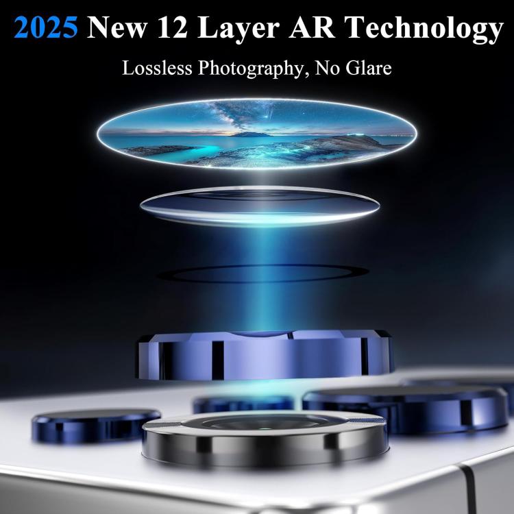 For iPhone 17 Air Kalebol No Flicker Ultra-Thin Individual Camera Lens Tempered Glass Film(Black) - iPhone 17 Air Tempered Glass by Kalebol | Online Shopping South Africa | PMC TechLife | Buy Now Pay Later Mobicred