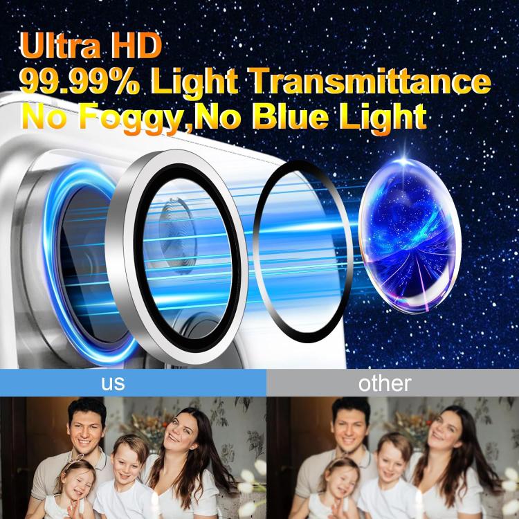 For iPhone 17 Air Kalebol No Flicker Ultra-Thin Individual Camera Lens Tempered Glass Film(Silver) - iPhone 17 Air Tempered Glass by Kalebol | Online Shopping South Africa | PMC TechLife | Buy Now Pay Later Mobicred