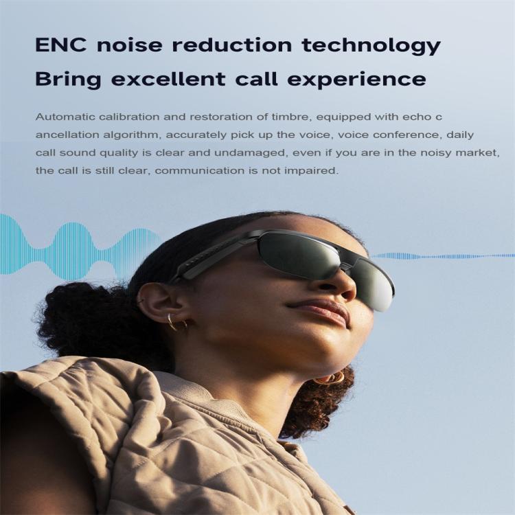 L01 Smart Glasses, Support AI Intelligent Translation / Bluetooth Call / Intelligent Noise Reduction(White) - free shipping - PMC TechLife - Order now!