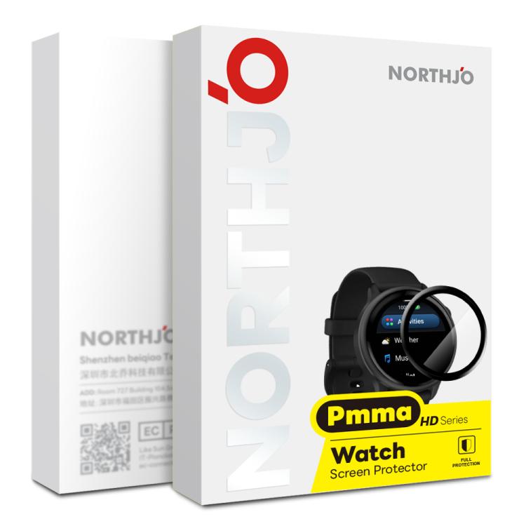 For OPPO Watch X2 Mini NORTHJO Watch Screen Protector PMMA Anti Scratch HD Screen Film(Black) - free shipping - PMc TechLife - Order now!