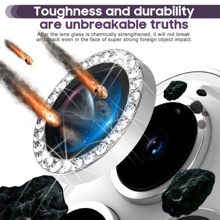 For iPhone 17 Pro Kalebol Individual Camera Lens Diamond Ring Protector(Black) - iPhone 17 Pro Tempered Glass by Kalebol | Online Shopping South Africa | PMC TechLife | Buy Now Pay Later Mobicred