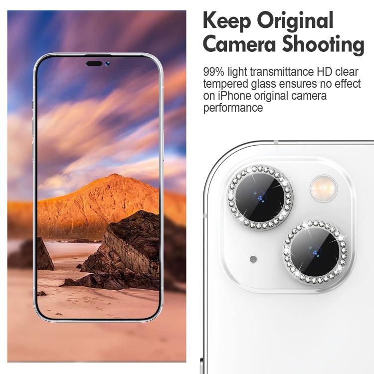 For iPhone 17 Kalebol Individual Camera Lens Diamond Ring Protector(Black) - iPhone 17 Tempered Glass by Kalebol | Online Shopping South Africa | PMC TechLife | Buy Now Pay Later Mobicred