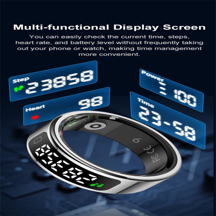 R11C SIZE 13 Smart Ring, Support Heart Rate / Blood Oxygen / Sleep Monitoring / Multiple Sport Modes(Black) - free shipping - PMC TechLife - Order now!