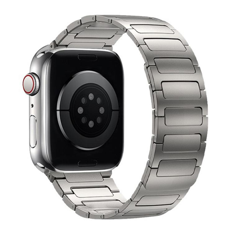 For Apple Watch 46mm / 49mm / 45mm / 44mm I-Beam Magnetic Stainless Steel Strap(Titanium Gold) - free shipping - PMC TechLife - Order now!