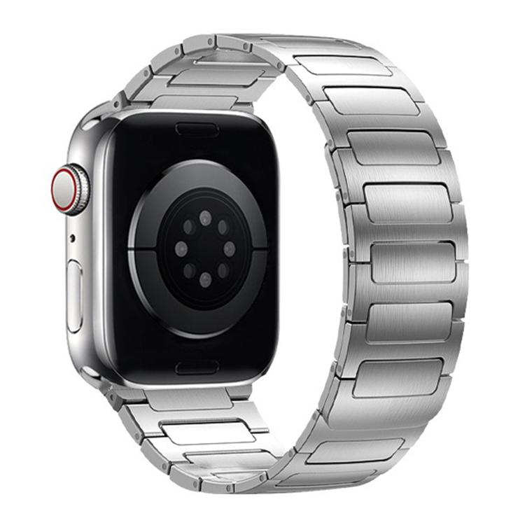 For Apple Watch 46mm / 49mm / 45mm / 44mm I-Beam Magnetic Stainless Steel Strap(Silver) - free shipping - PMC TechLife - Order now!