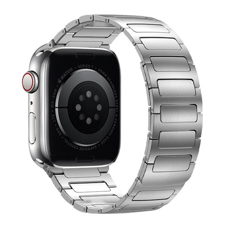 For Apple Watch 42mm / 41mm / 40mm / 38mm I-Beam Magnetic Stainless Steel Strap(Silver) - free shipping - PMC TechLife - Order now!